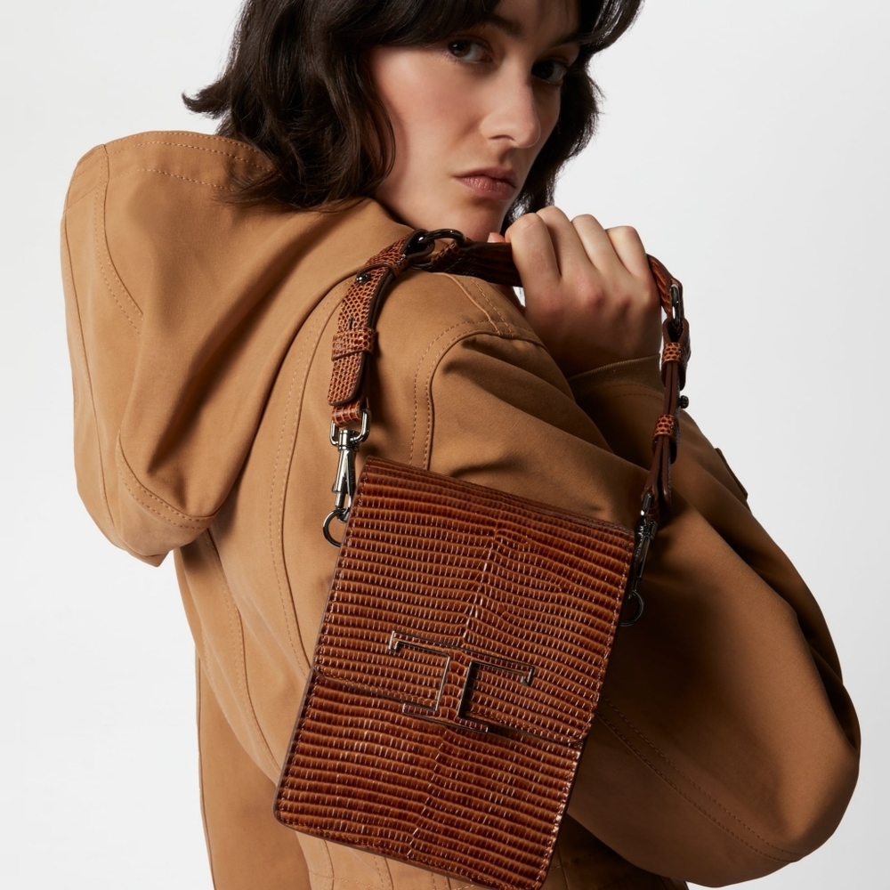 TOD's Embossed Leather Crossbody